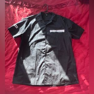 Custom Black Collar Shirt (Graphic on back)